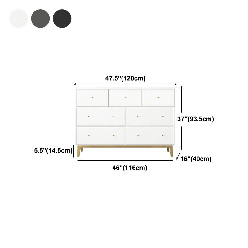 Pine Solid Wood Buffet/Console with Drawers Modern Buffet Server for Living Room