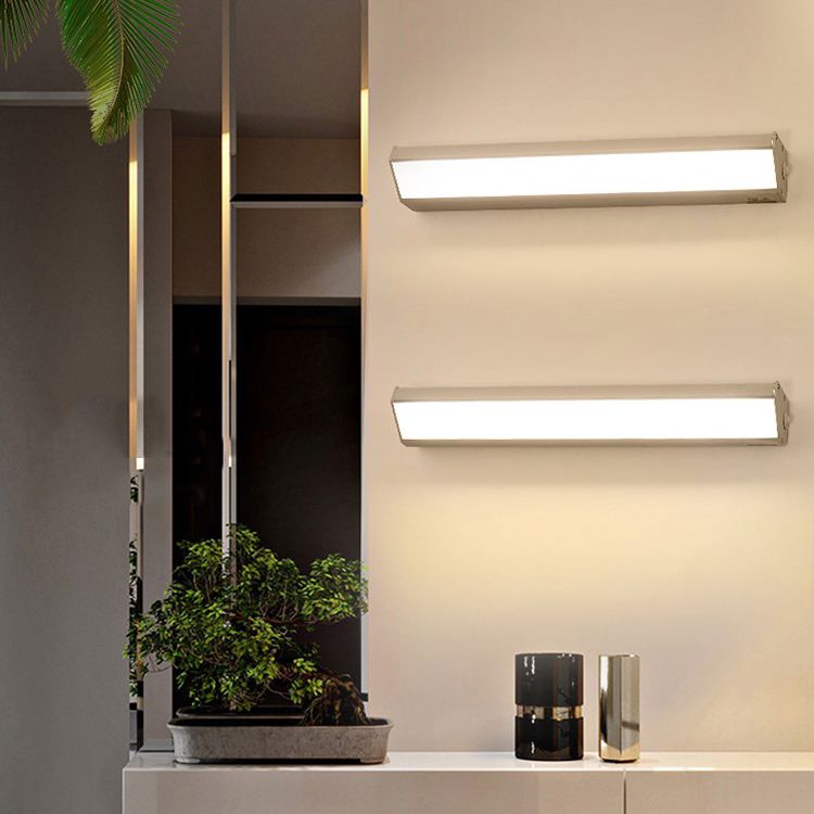 Modern Style Geometry Shape Sconce Lamp Metal 1 Light Wall Lights for Shower Room