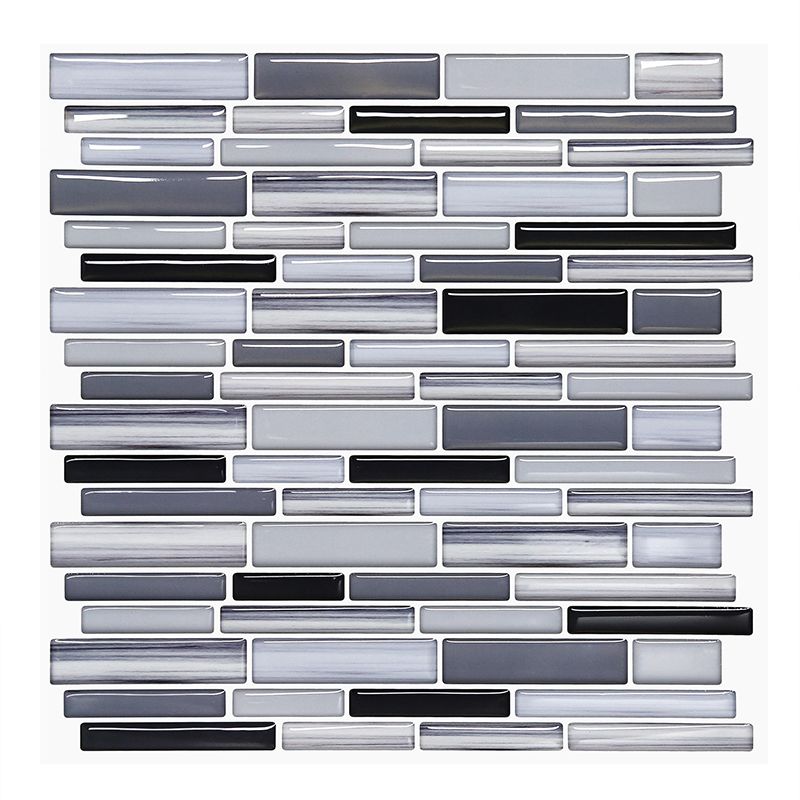 Square Peel & Stick Tile Water Resistant Mosaic Tile for Kitchen Backsplash