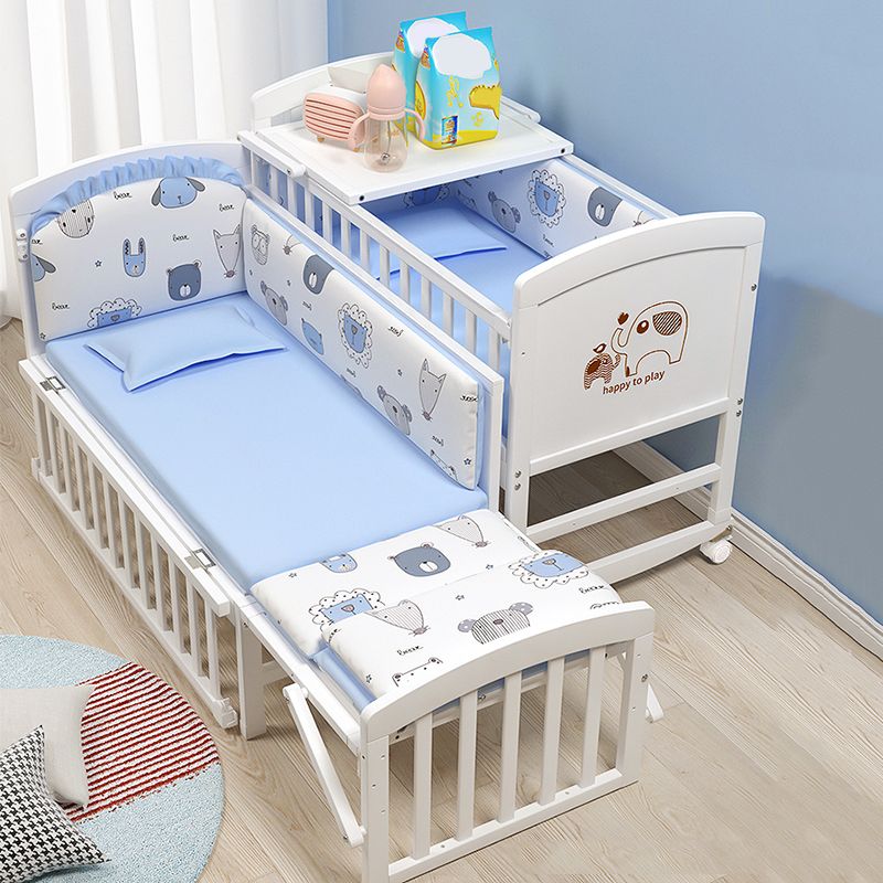 White Solid Wood Crib Cradle Nursery Center Solid Wood Crib Cradle