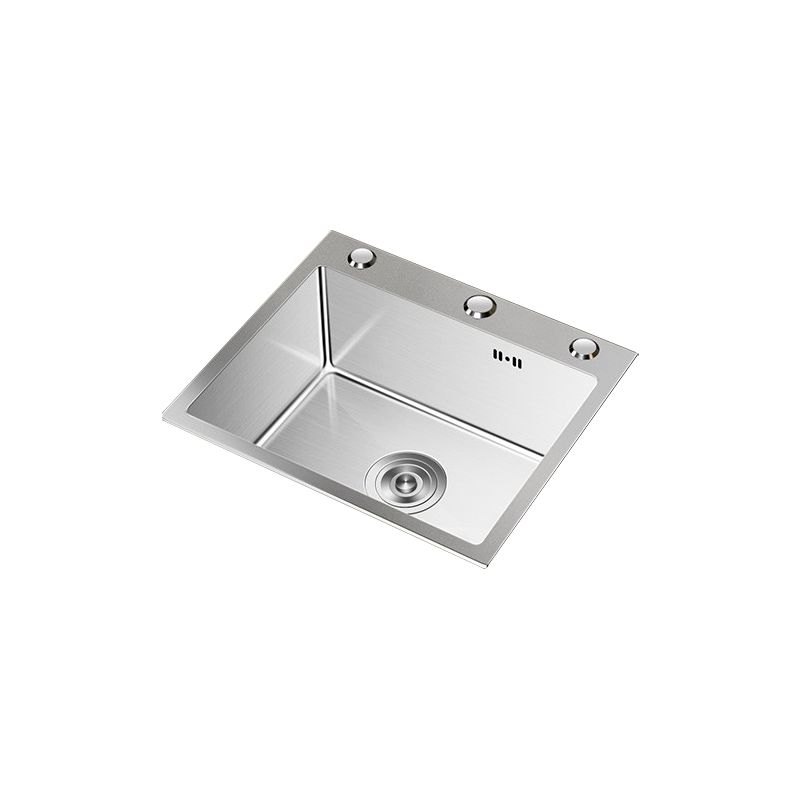 Stainless Steel Drop-In Kitchen Sink Single Bowl Sink with 3 Holes