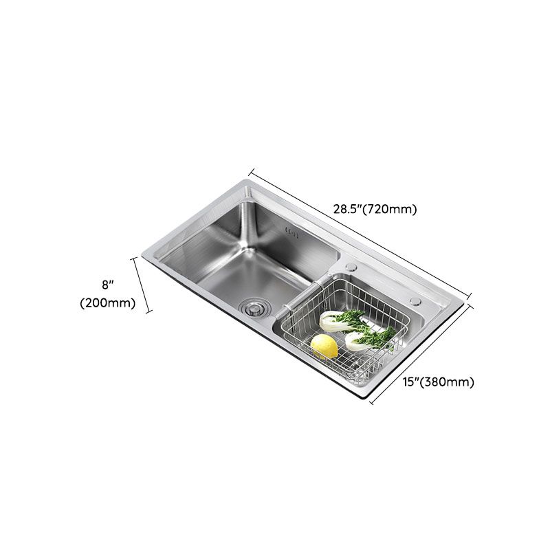 Stainless Steel Kitchen Sink Double Basin Sink with Drain Assembly