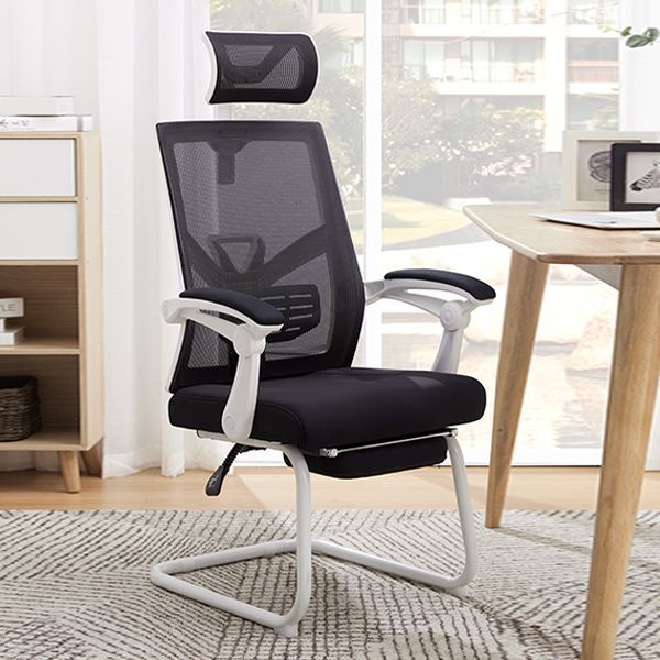 Modern Padded Arms Office Chair No Distressing Ergonomic Desk Chair