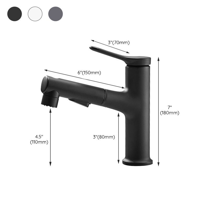 Modern Centerset Faucet Copper Centerset Lavatory Faucet for Bathroom