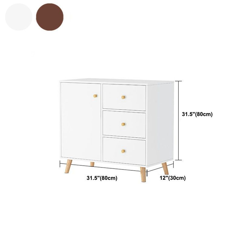 Contemporary Chest Horizontal Combo Dresser with Door for Home