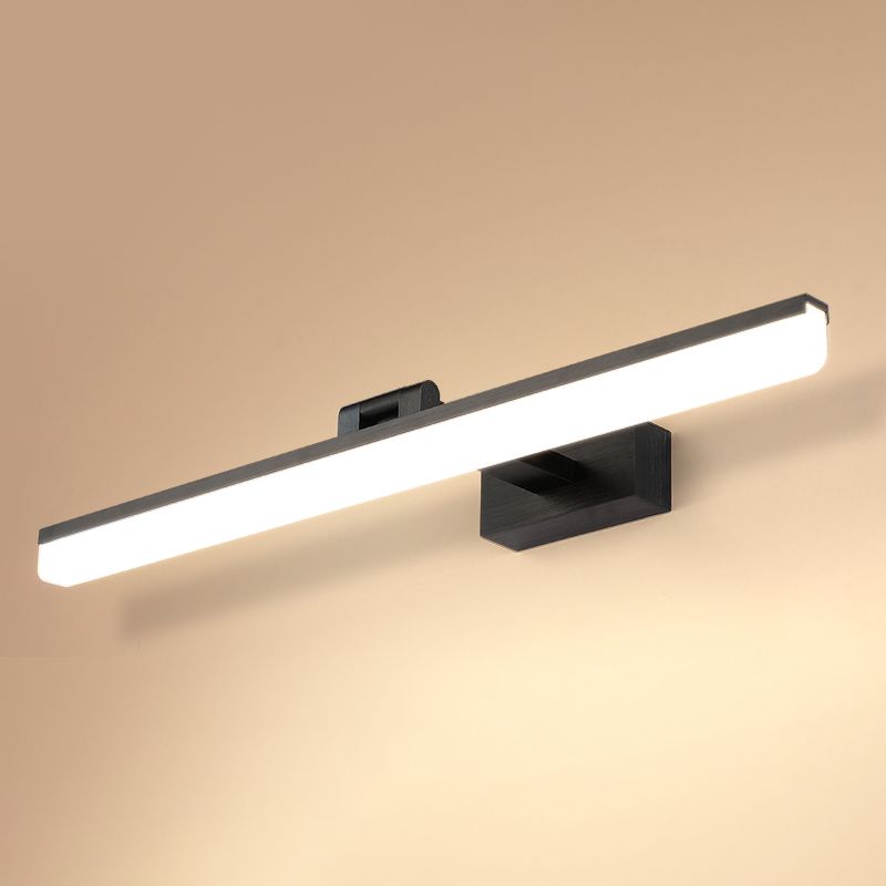 Modern Simple Aluminum Vanity Light Strip Shape LED Vanity Lamp for Shower Room