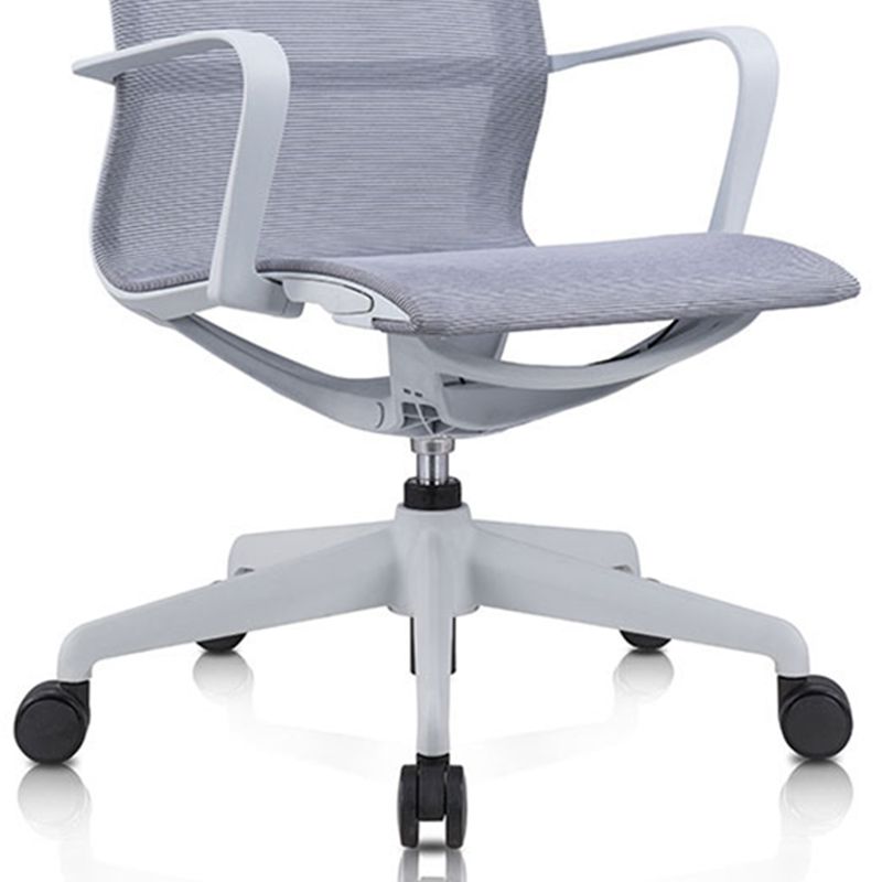 Modern Desk Chair Mesh Computer Chair Mid-Back Chair with Wheels/No Wheels