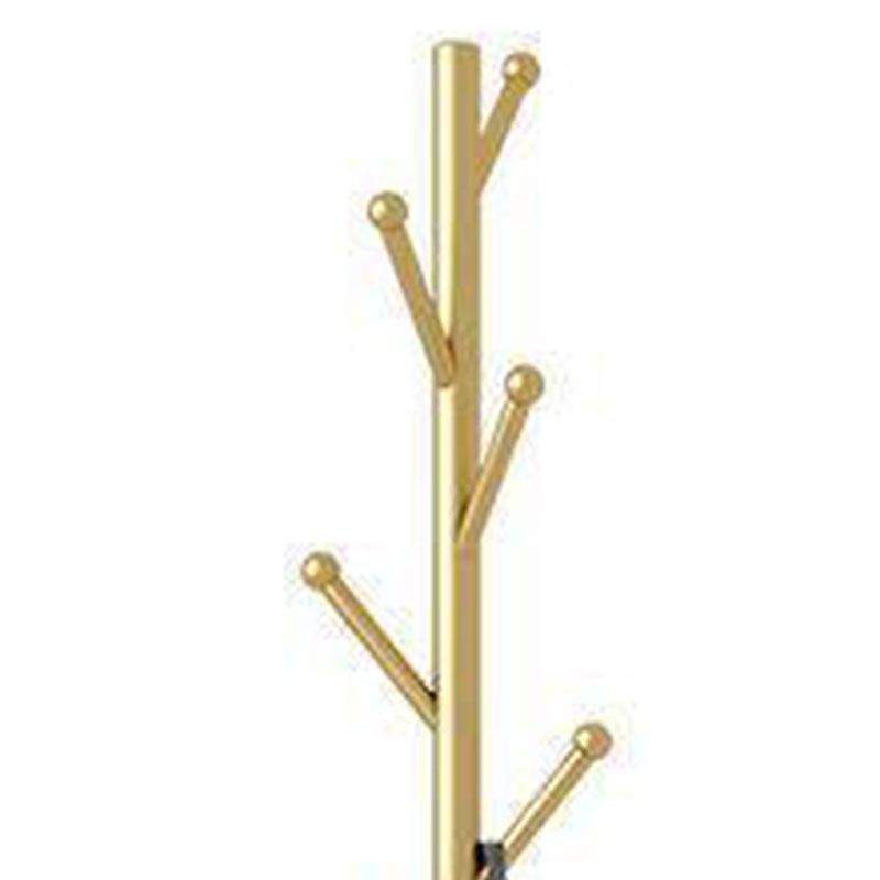 Marble Base Hall Tree Light Luxury Hanger Coat Metal Coat Rack with 6 Hooks