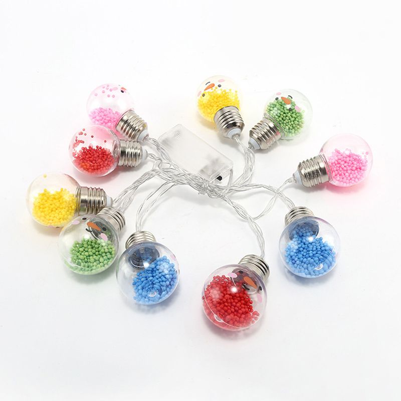 Christmas Element LED Festive Lamp Decorative Plastic Living Room String Light Set