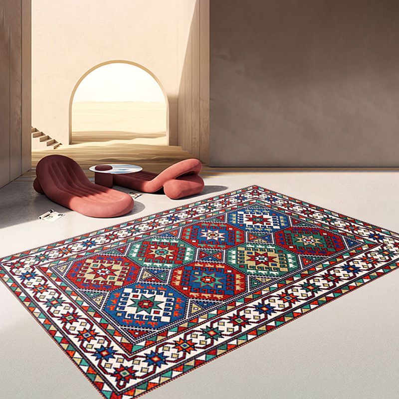Marokko woonkamer tapijt geometrisch patroon polyester gebied vloerkleurbestendig tapijt
