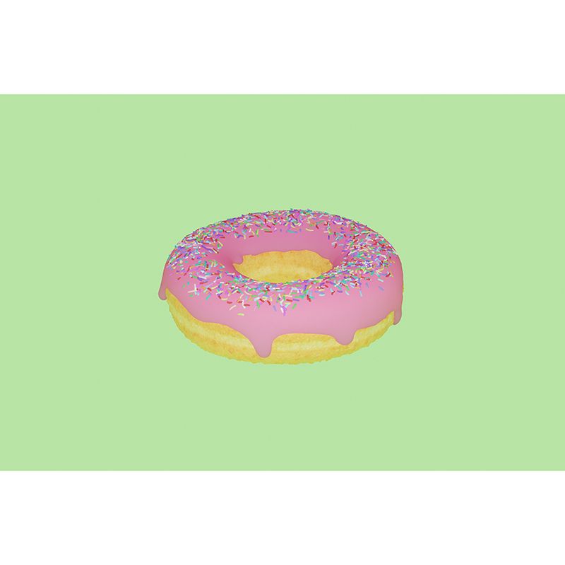 3D Donut Unique Wall Mural Personalized Size Available,Mural for Dining Room