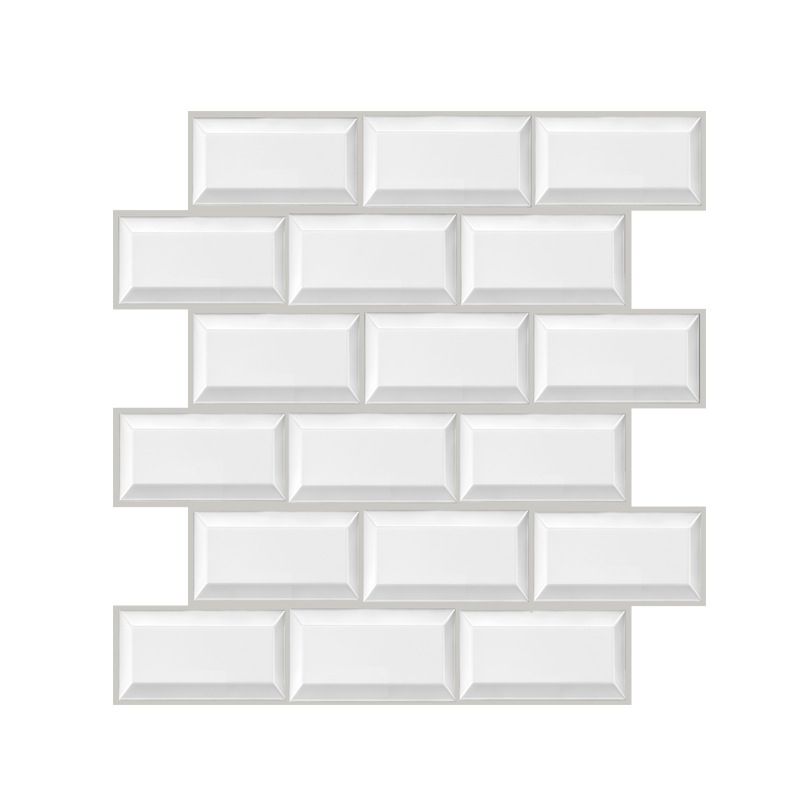 Plastic Peel and Stick Tile Indoor Subway Tile Wallpaper with Waterproof