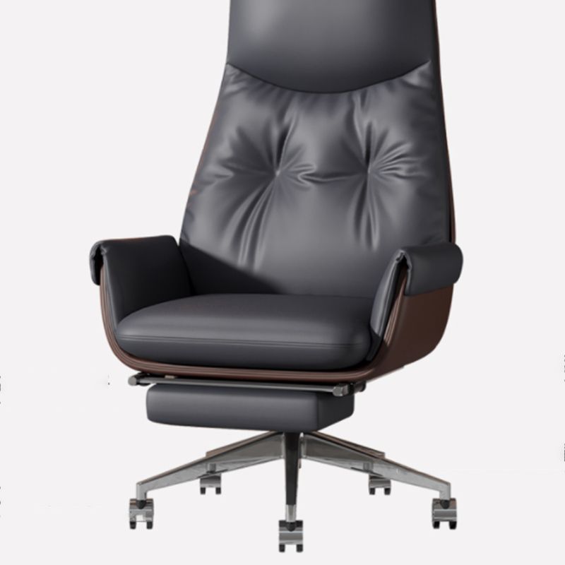 Armless Office Chair Modernism Desk Chair with Wheels for Office