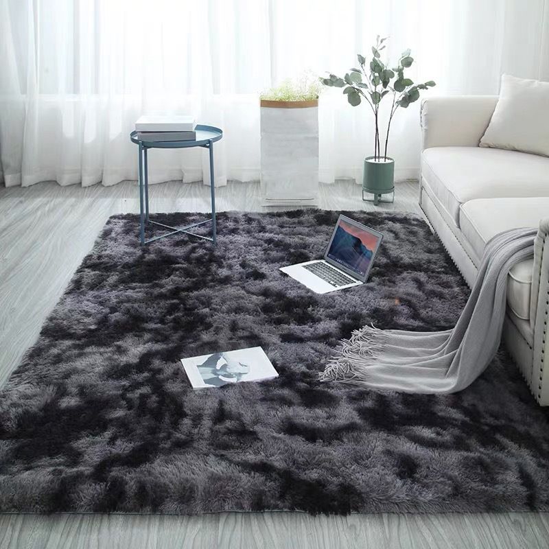 Modern Home Decoration Carpet Tie-Dyed Shag Area Rug Non-Slip Backing Indoor Carpet