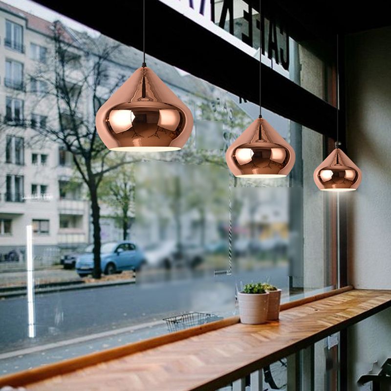 Postmodern Hanging Light Metal Pendant Lighting Fixture for Dining Room