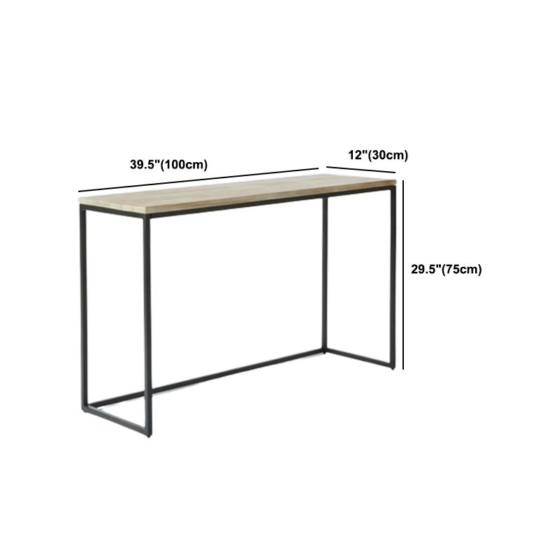 Metal Contemporary Console Table 31.5" H Rectangle End Table