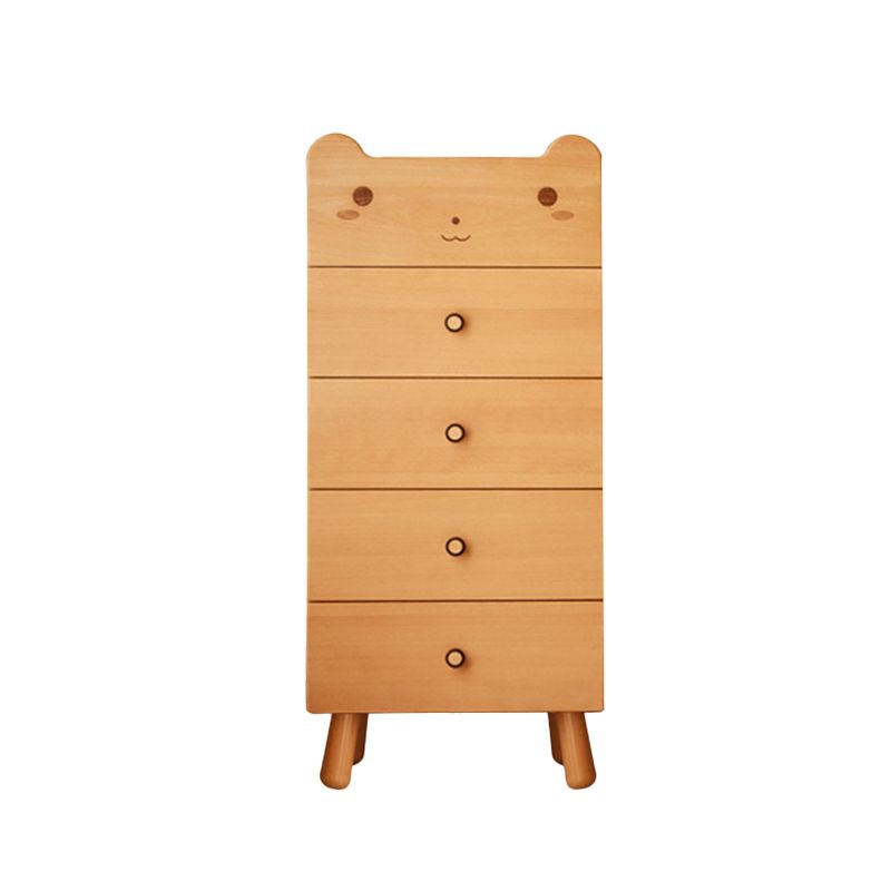 Solid Wood Kids Vertical Dresser Nordic kids Dressers with 3 Drawers