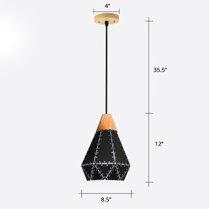 Laser-Cut Hanging Light Fixture Nordic Metal 1 Head Dining Room Ceiling Pendant Lamp