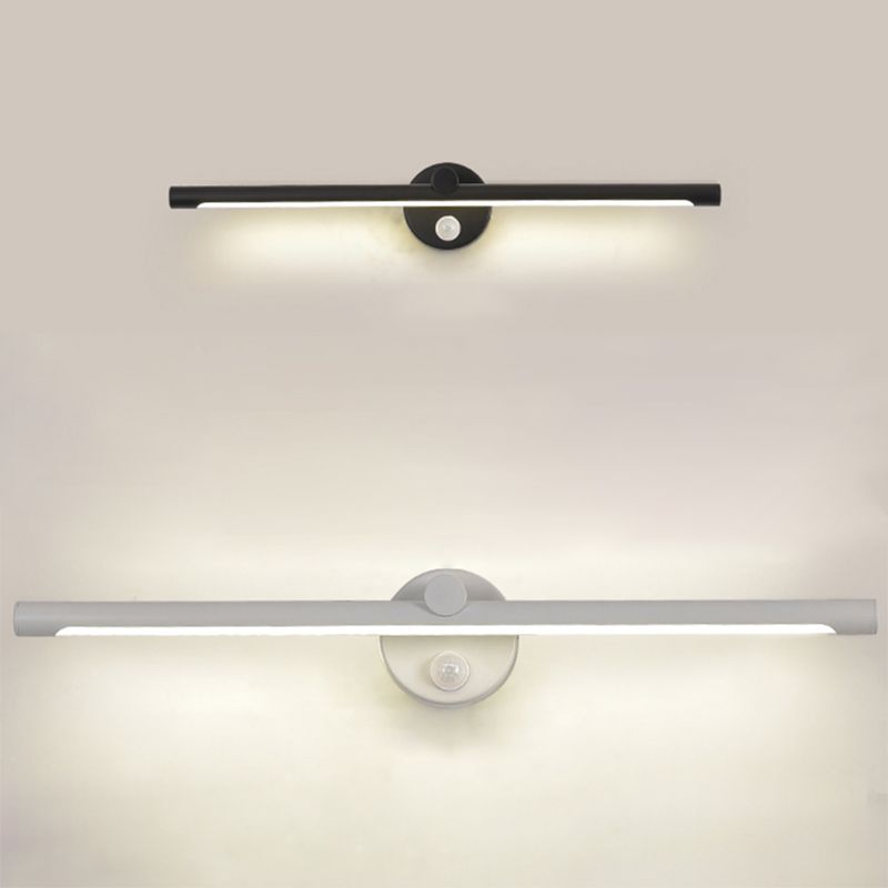 Modern Minimalist Style Linear Vanity Lighting Fixtures Metal Vanity Sconce for Toilet