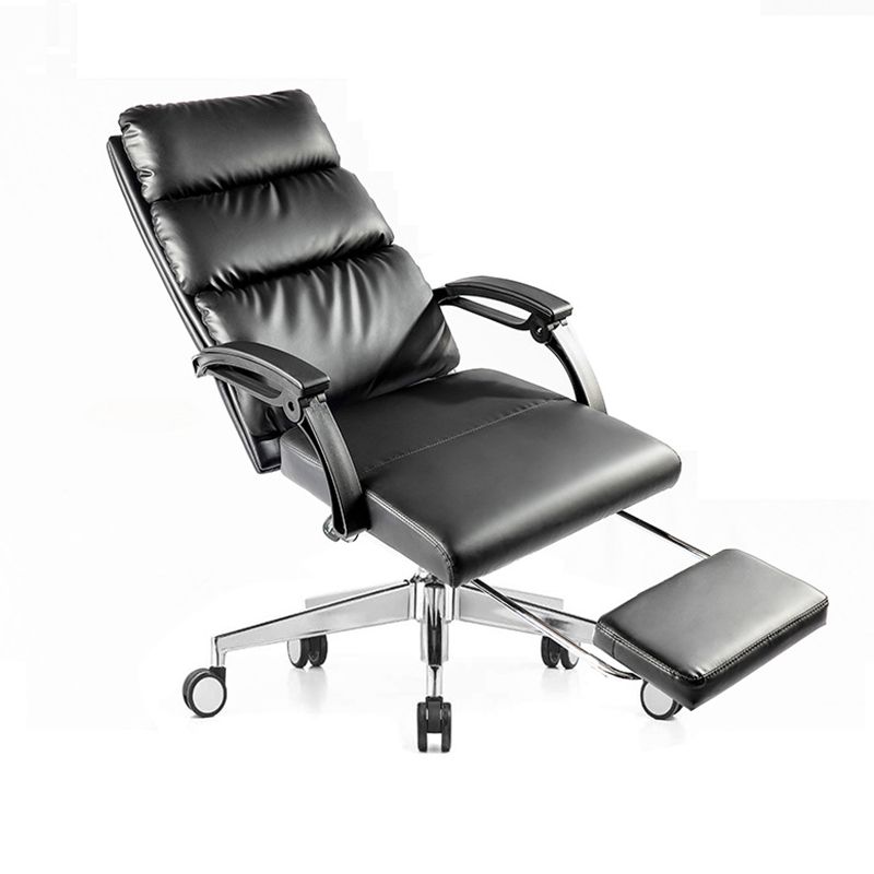 Black Contemporary Executive Chair Slide Tufted Managers Chair