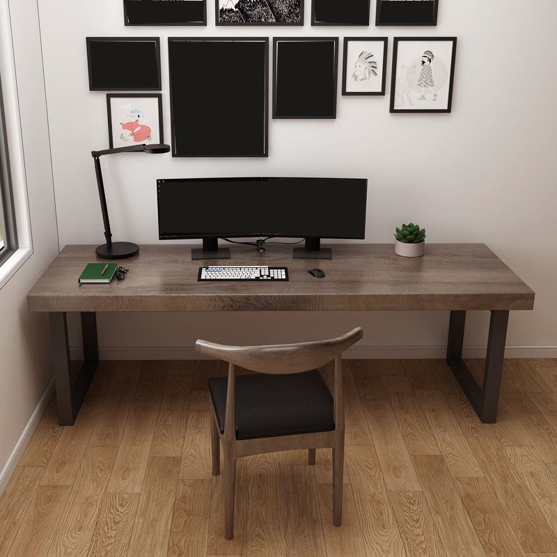 Solid Wood Rectangular Writing Desk Home Modern Meeting Desk for Office