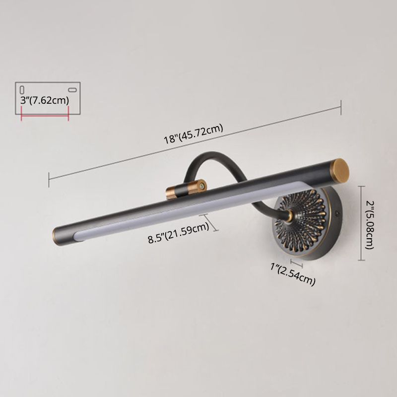 Accesorio de pared de la pared de ducha lineal LED de metal LED Simplicidad de pared Montada