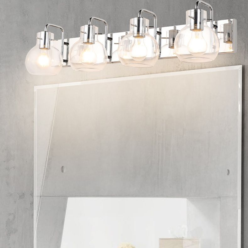 Bath Vanity Lighting Post Modern Glass Shaded  Light for Bathroom