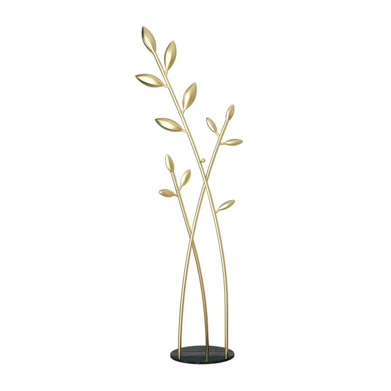 Glam Entry Hall Tree Metal Hooks Included Free Standing Coat Rack