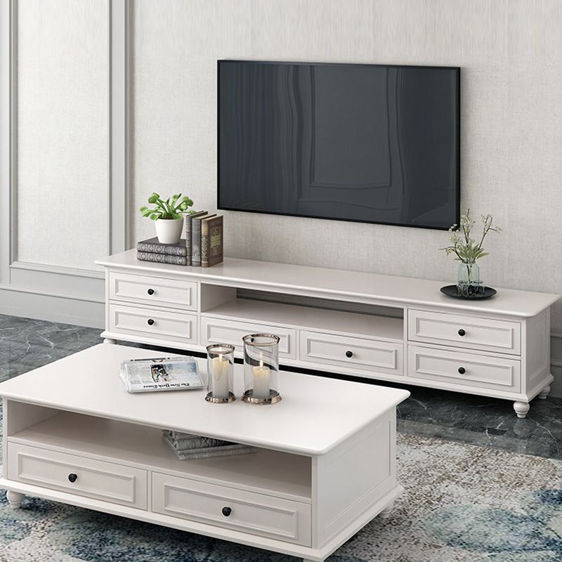 18-inch TV Console Modern TV Stand with Drawers for Living Room