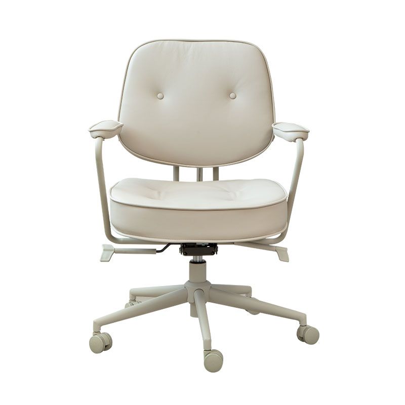 Modern Office Chair Padded Arms Adjustable Seat Height Chair with Wheels