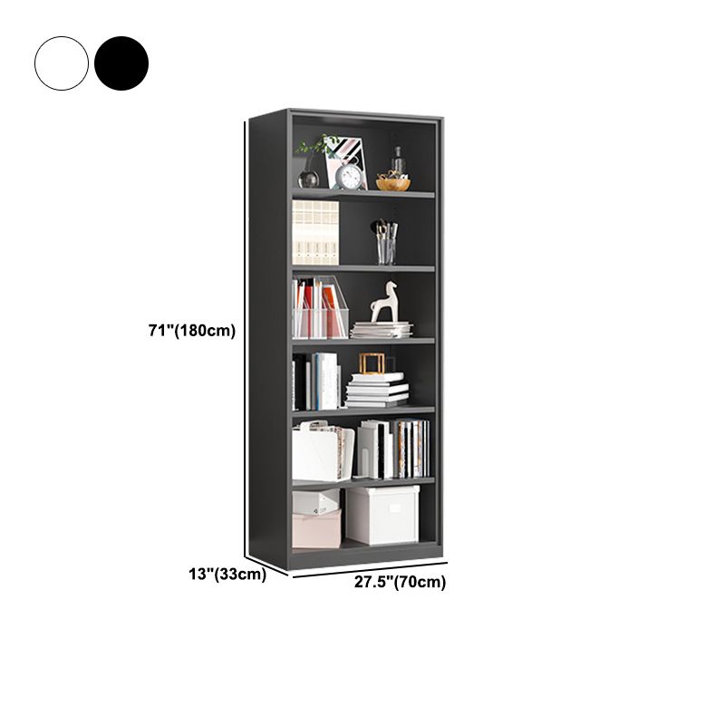 Metal Enclosed Bookshelf Modern Minimalist Rectangular Standard Bookcase