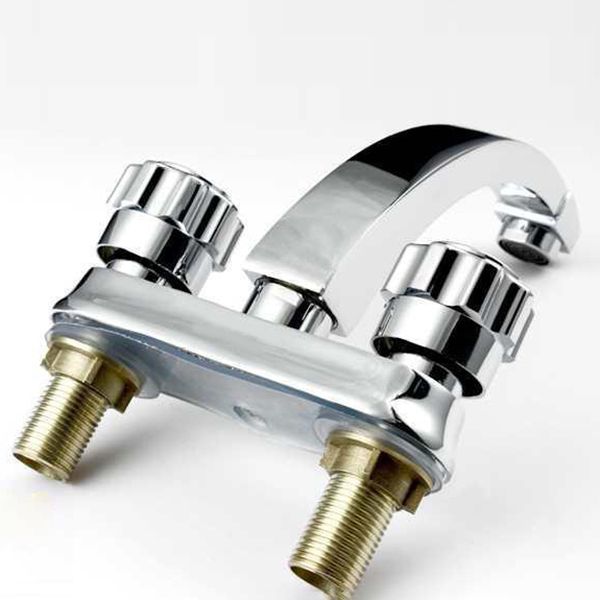 Modern Style Vessel Faucet Copper Knob Handle Low Arc Vessel Faucet