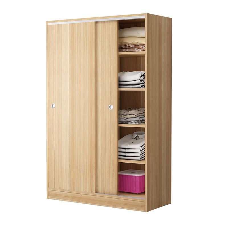 Contemporary Youth Armoire with Garment Rod Wooden Bedroom Armoire