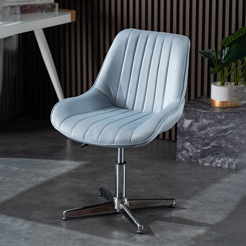 Modern Metal Desk Chair with Mid Back and Adjustable Seat Height Home Office Chair