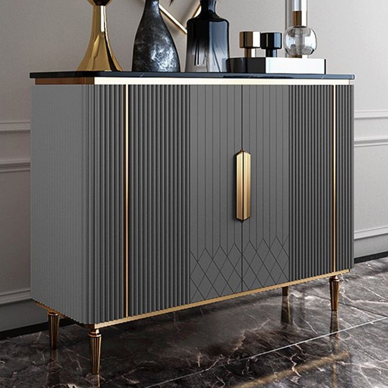 Contemporary Side Board Marble Sideboard Cabinet with Legs for Dining Room