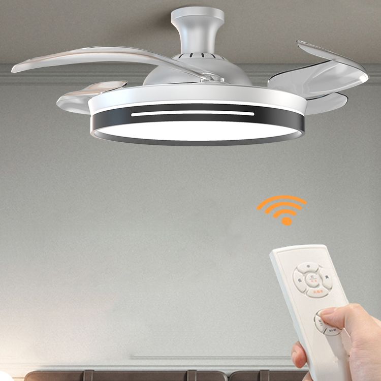 Contemporary LED Ceiling Fan Light Minimalist Flush Mount Light for Living Room