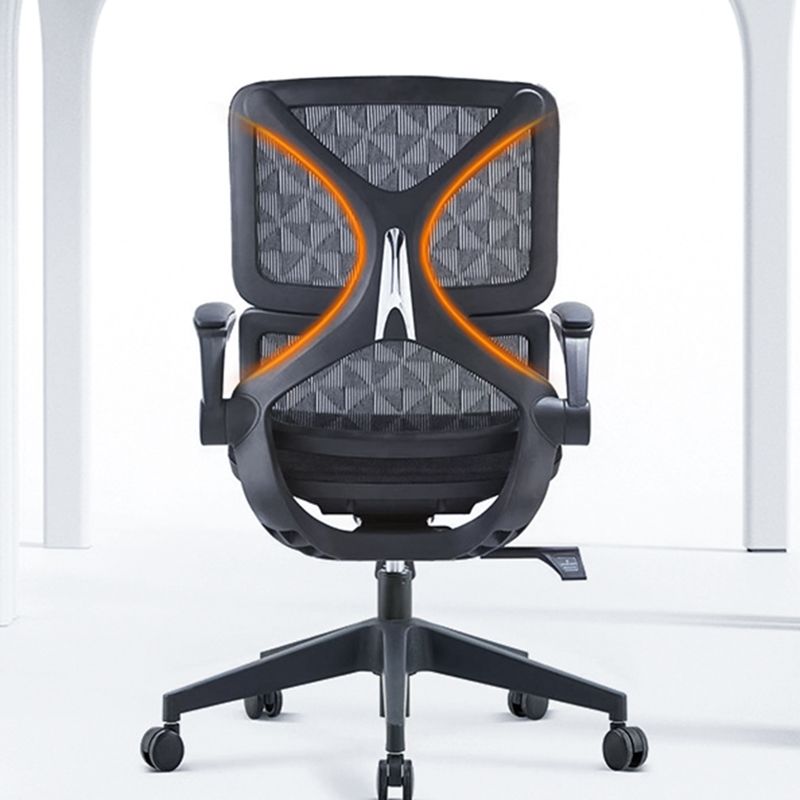 Low Back Office Chair Armrests Soft Cushioned Adjustable Swivel Task Chair