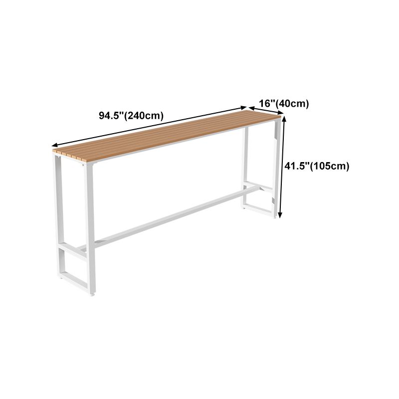 Rectangle Bar Dining Table Contemporary Bar Dining Table with Trestle Base