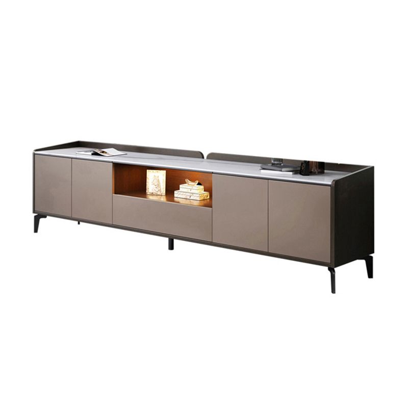 Modern TV Console Stone Media Console TV Media Console with Drawer