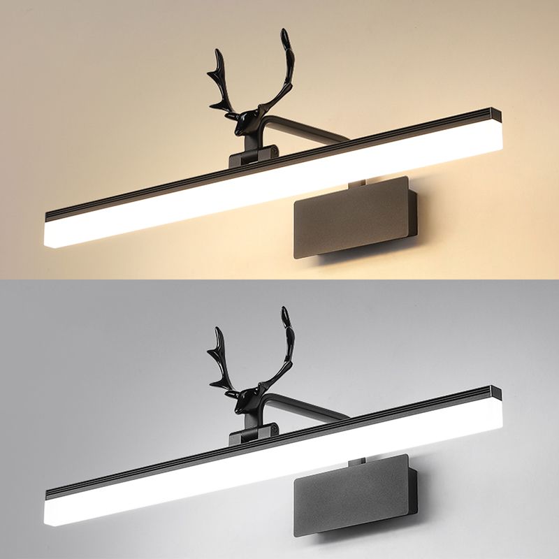 Moderno stile minimalista a parete lineare a parete vanità luci in metallo sconce per bagno per bagno