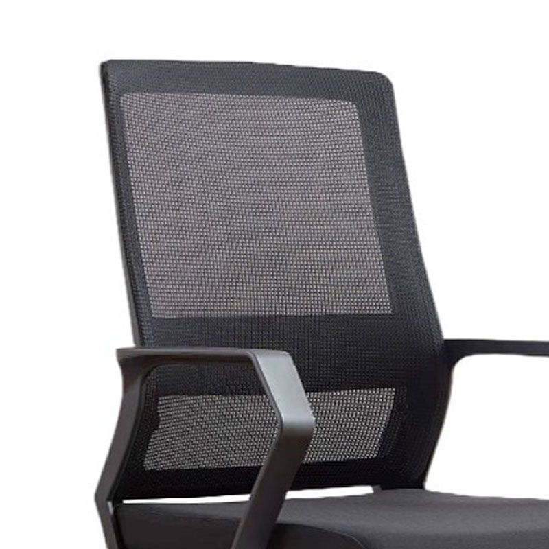 Mid Back Nylon Base Office Chair Rotatable Mesh Task Chair with Wheels