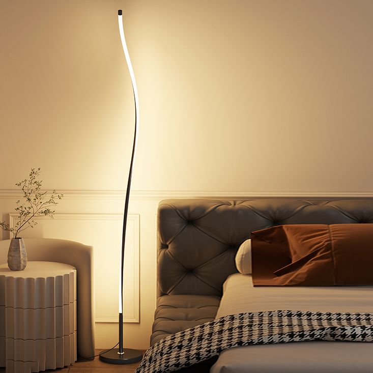 Luce a forma di forma moderna a forma di striscia Metal 1 Luce leggera per la camera da letto