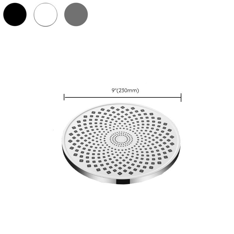 Round Dual Shower Head H2O Kinetic Technology Adjustable Shower Head