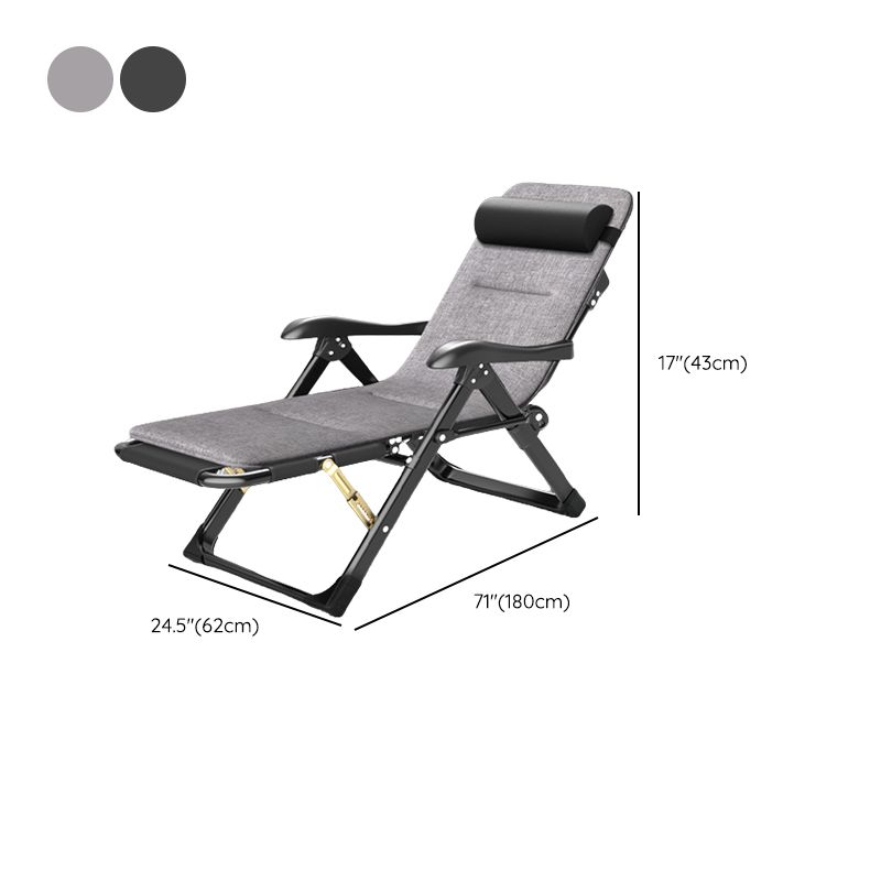 Adjustable Single Ergonimic Recliner with Metal Legs and Removable Cushions