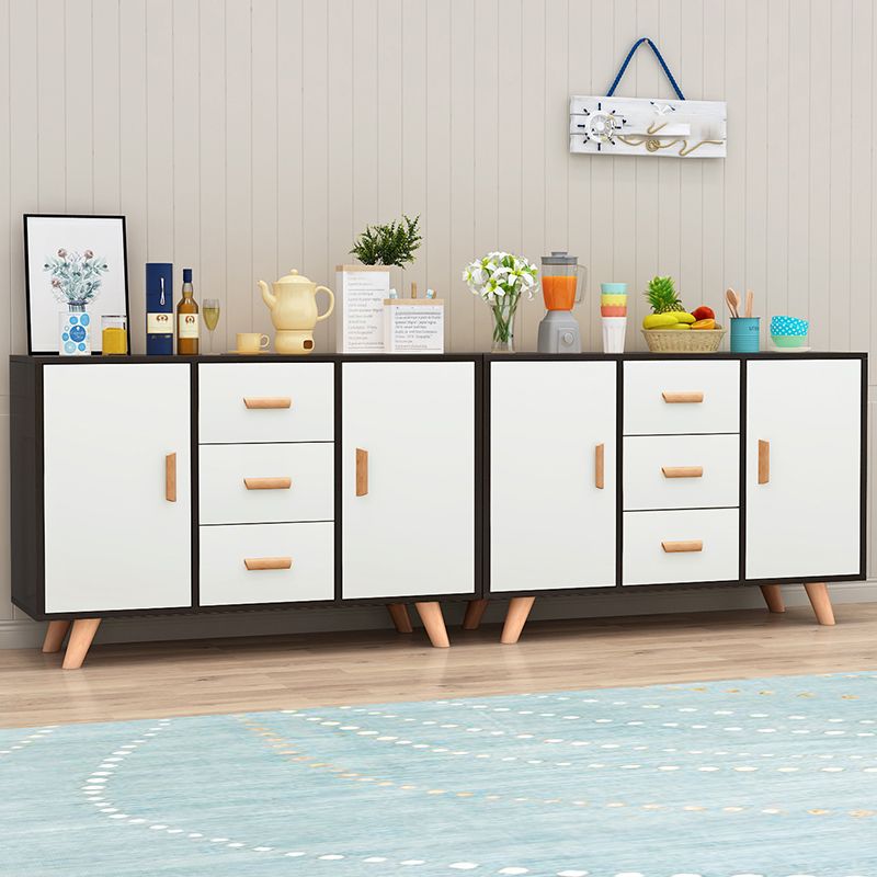 Modern Style Sideboard with Wooden Drawers and Storage Side Board for Dining Room