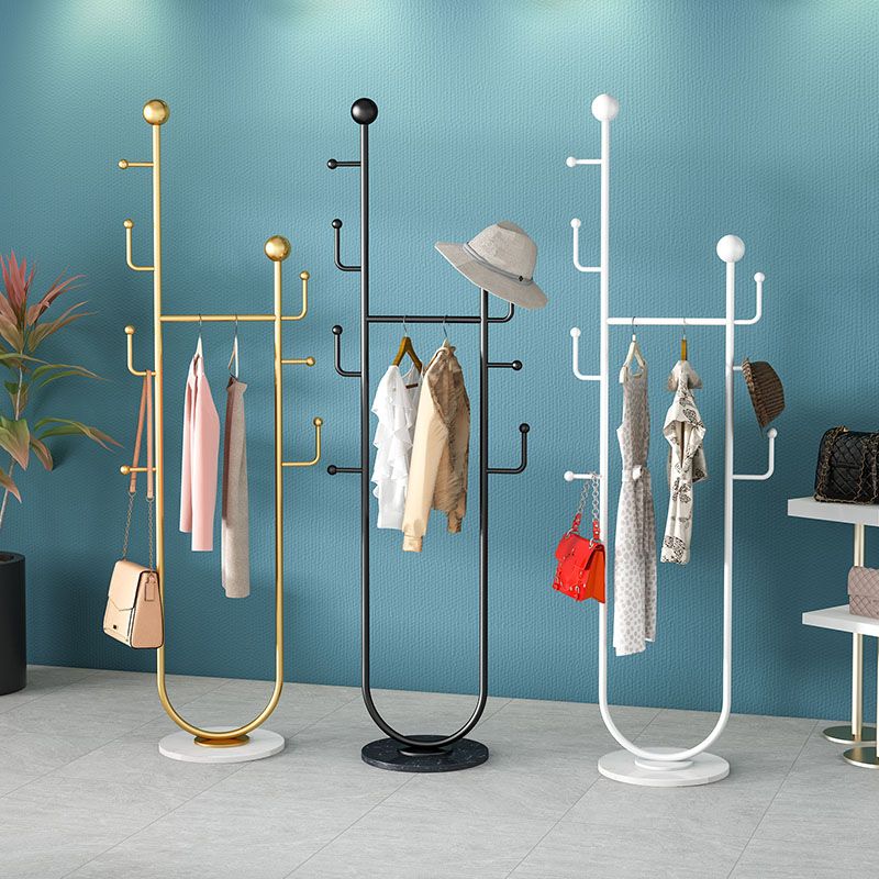 Brilliant Metal Coat Hanger Solid Color Coat Hooks Coat Rack for Bedroom