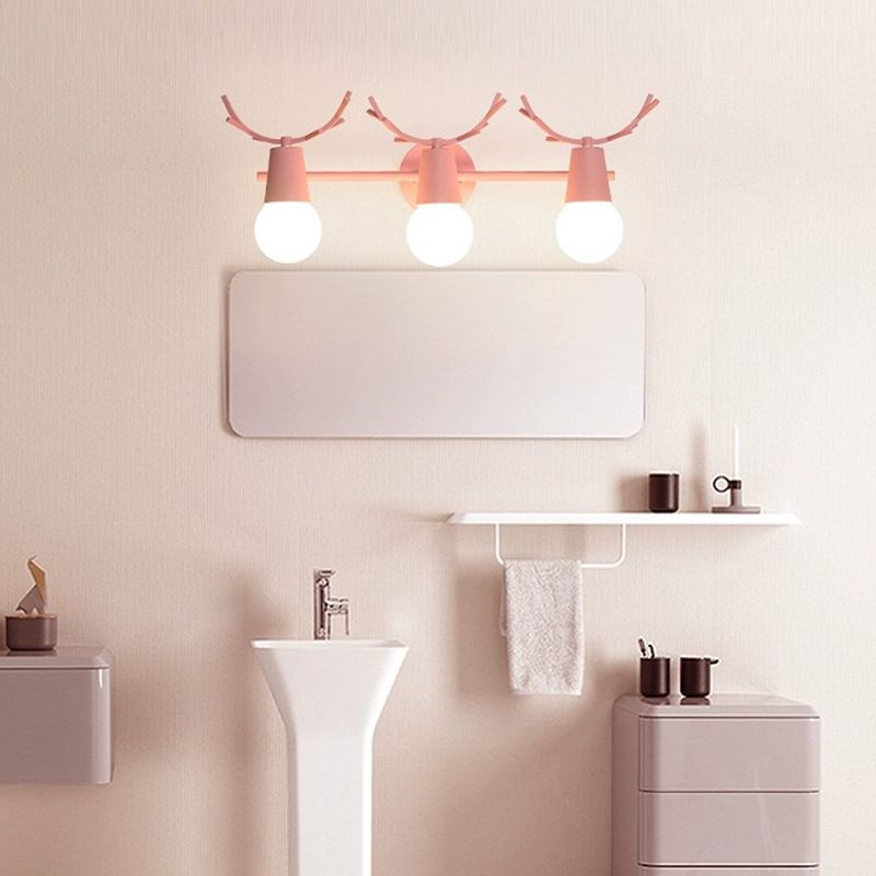 Modern Unique Shape Wall Light Fixture 3 Lights Wall Mounted Lighting for Washroom