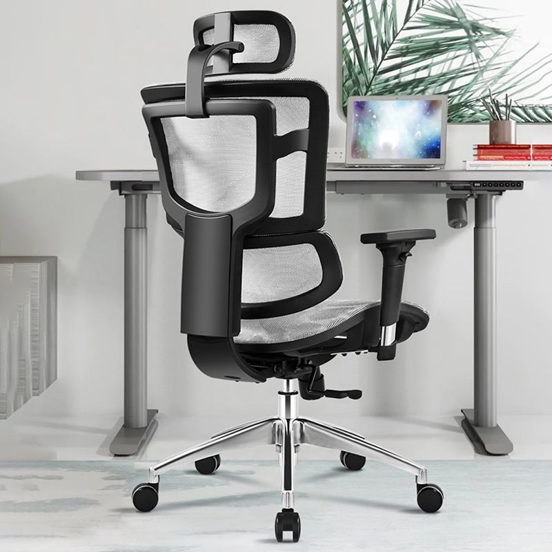 Modern Removable Arms Desk Chair Ergonomic Office Chair with Breathable Back