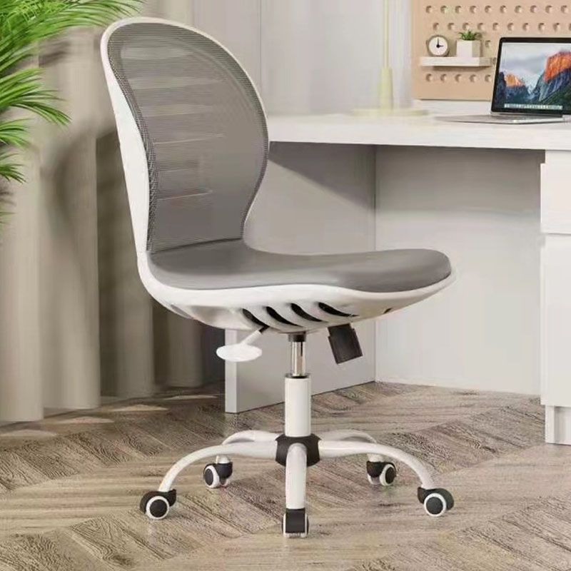 Contemporary Breathable Air Grid Swivel Chair Microfiber Desk Mid Back Chair