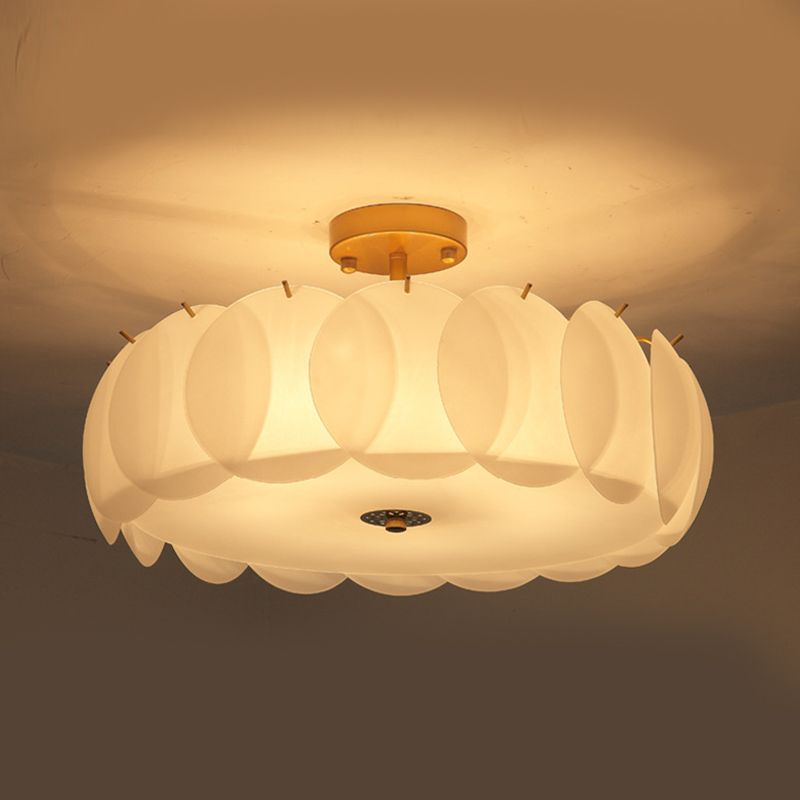 Modern Glass Shade Ceiling Light Creative Flush Mount for Bedroom